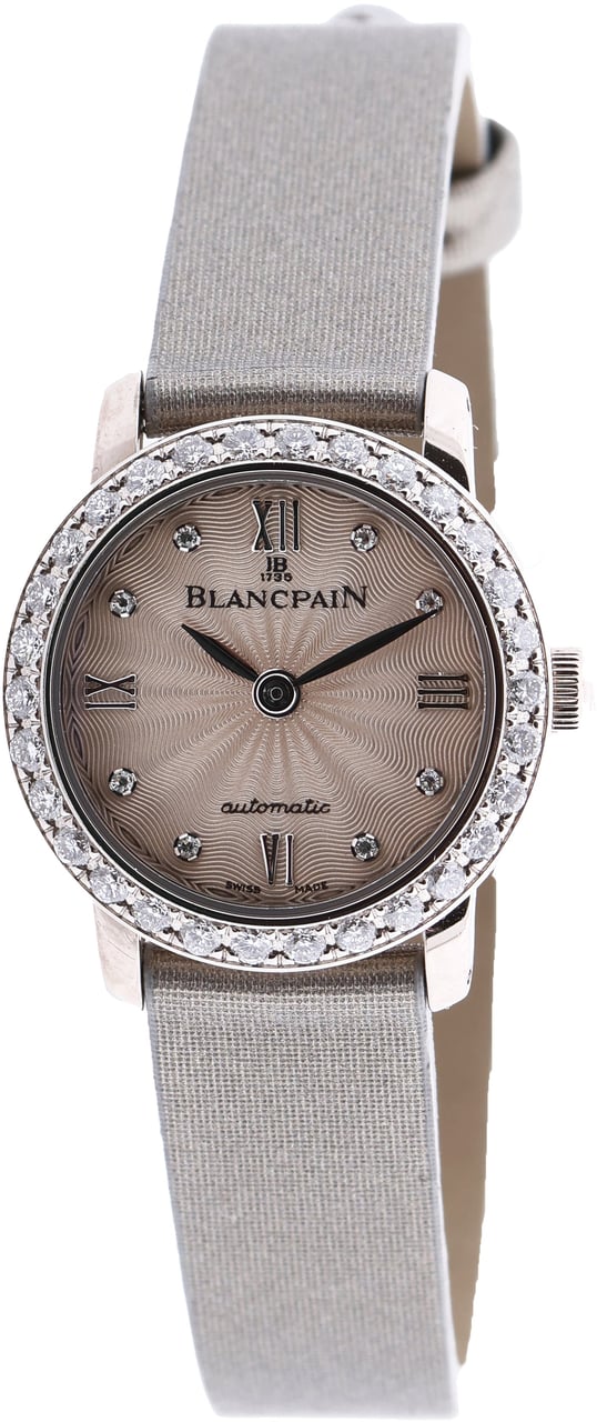 Blancpain Blancpain Lady Bird 814 WG & Leather AT Silver-Face Watch N00062001 92R0A052A Zilver