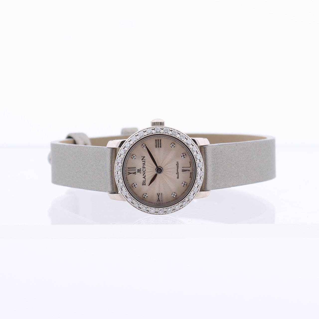 Blancpain Blancpain Lady Bird 814 WG & Leather AT Silver-Face Watch N00062001 92R0A052A Zilver