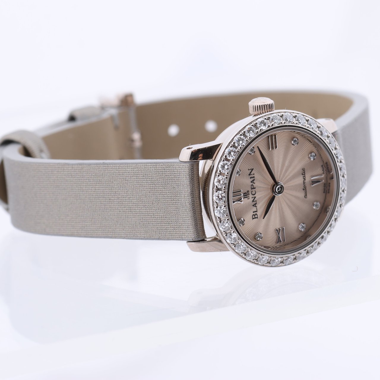 Blancpain Blancpain Lady Bird 814 WG & Leather AT Silver-Face Watch N00062001 92R0A052A Zilver
