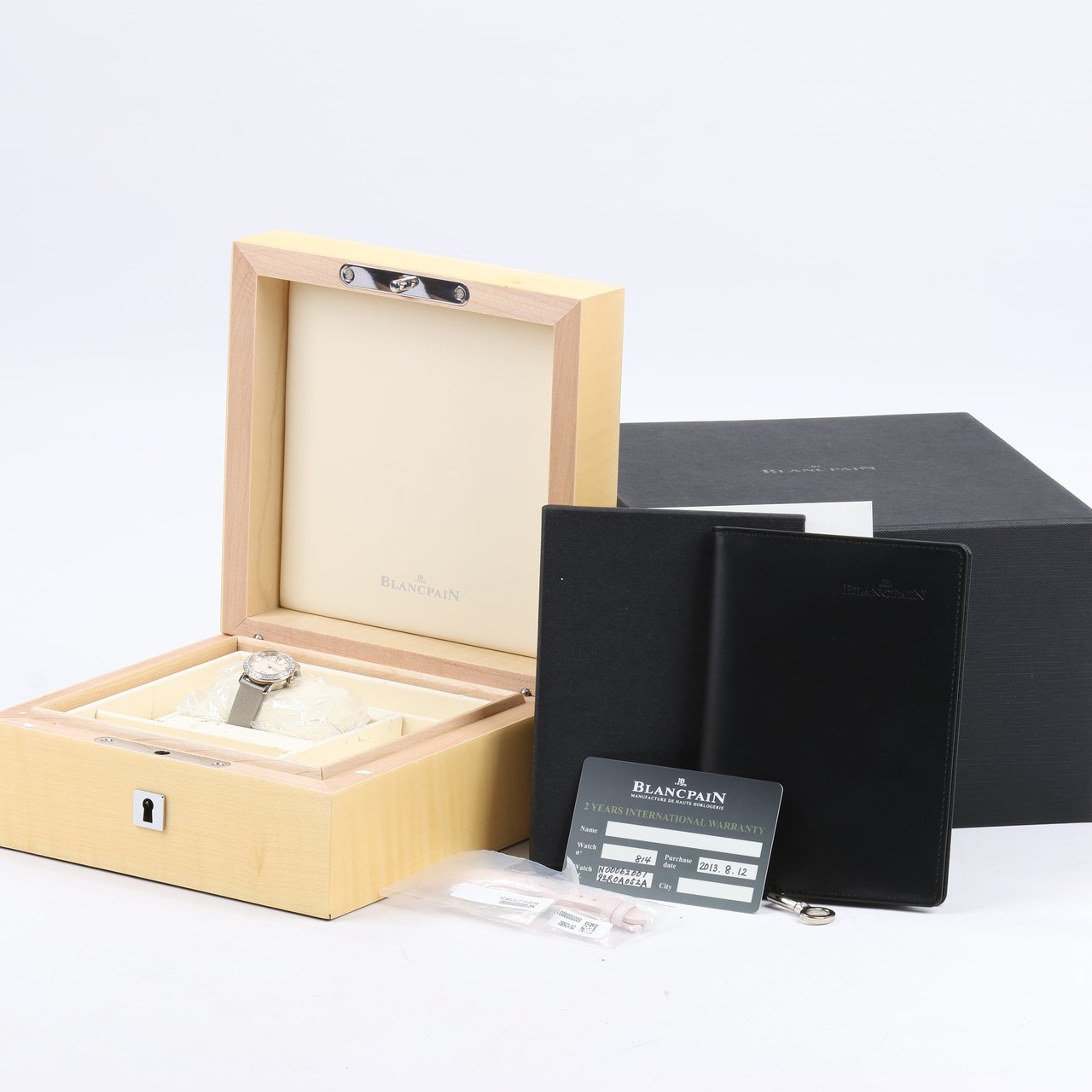 Blancpain Blancpain Lady Bird 814 WG & Leather AT Silver-Face Watch N00062001 92R0A052A Zilver