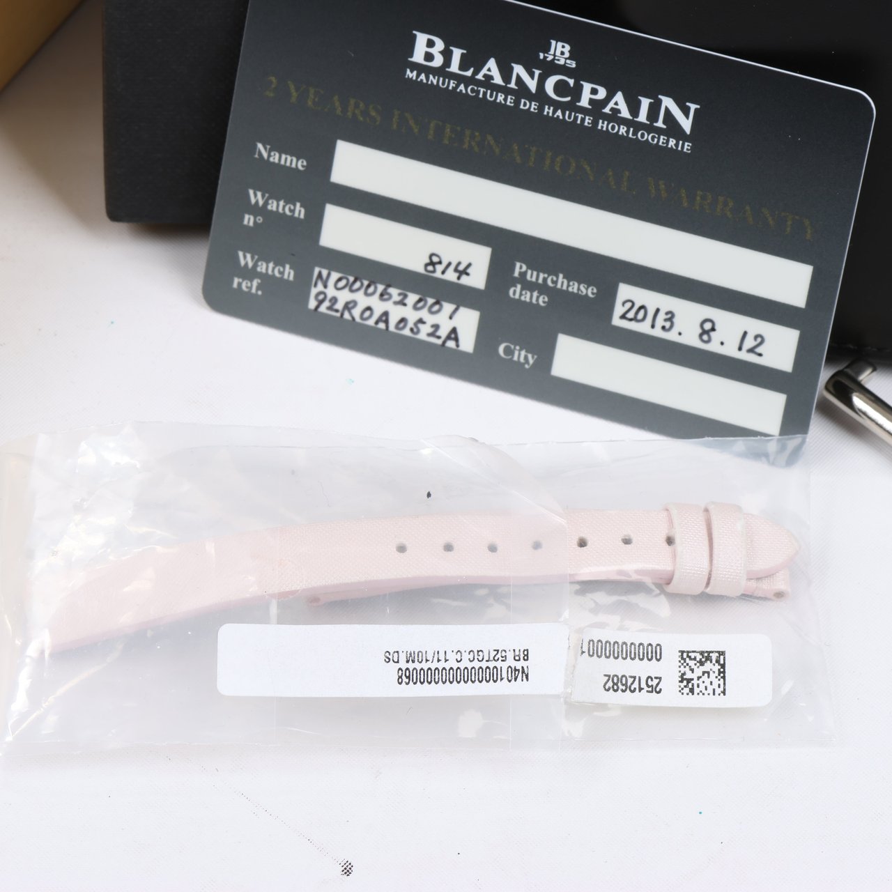 Blancpain Blancpain Lady Bird 814 WG & Leather AT Silver-Face Watch N00062001 92R0A052A Zilver