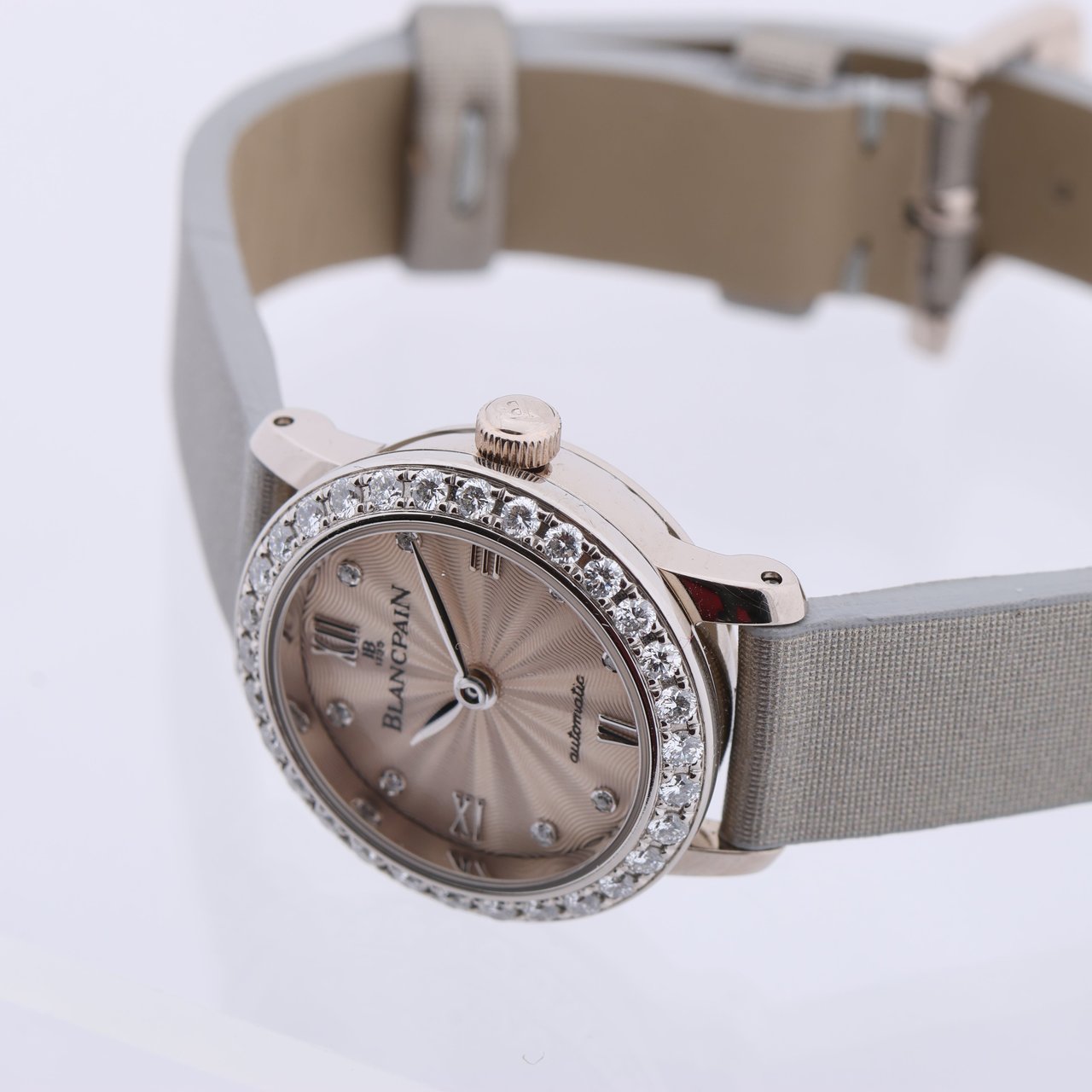Blancpain Blancpain Lady Bird 814 WG & Leather AT Silver-Face Watch N00062001 92R0A052A Zilver