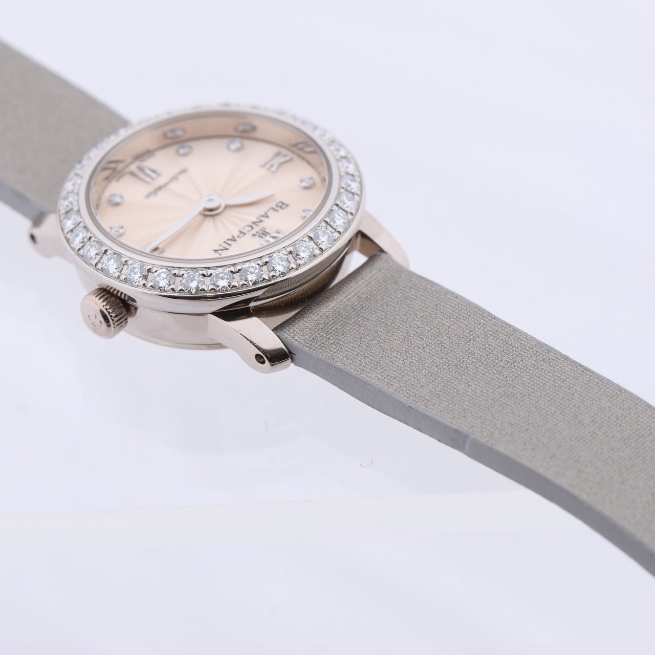 Blancpain Blancpain Lady Bird 814 WG & Leather AT Silver-Face Watch N00062001 92R0A052A Zilver