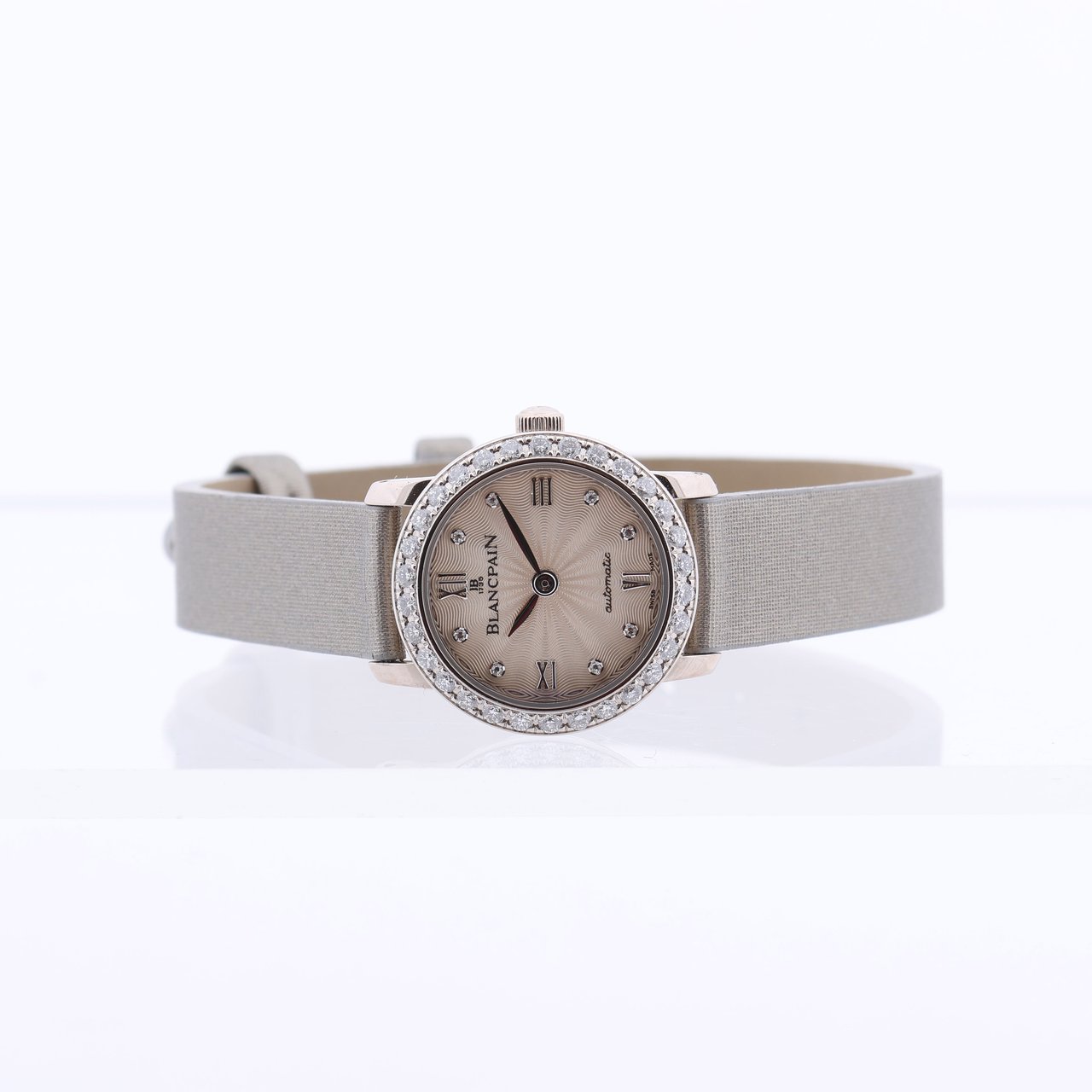 Blancpain Blancpain Lady Bird 814 WG & Leather AT Silver-Face Watch N00062001 92R0A052A Zilver