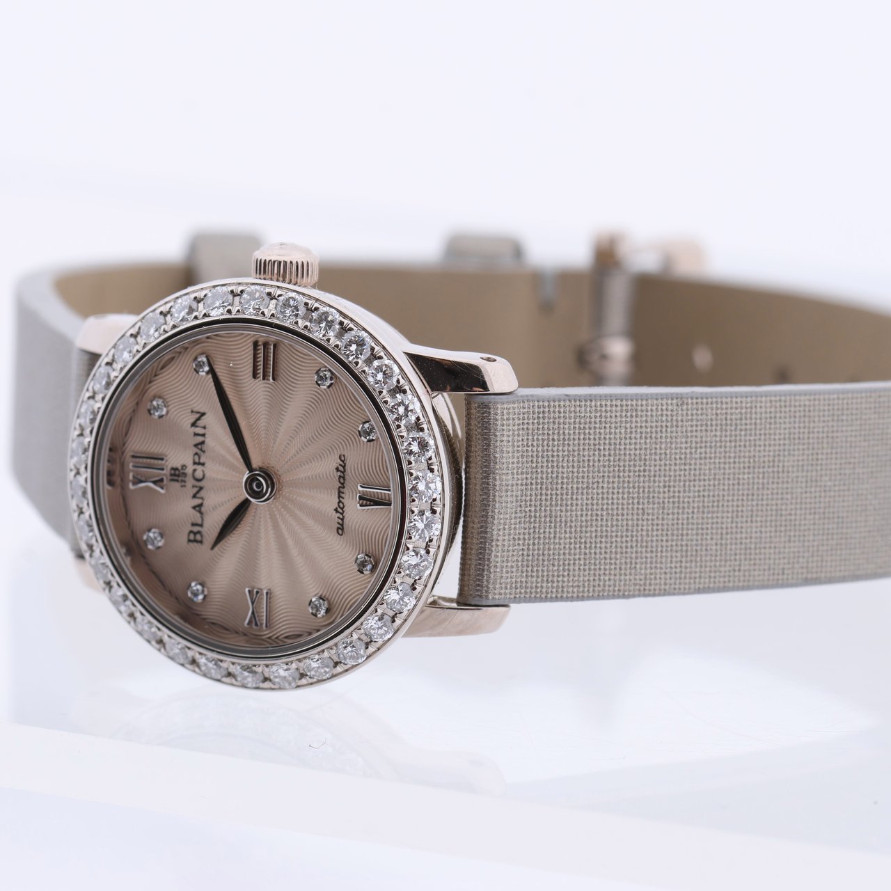 Blancpain Blancpain Lady Bird 814 WG & Leather AT Silver-Face Watch N00062001 92R0A052A Zilver