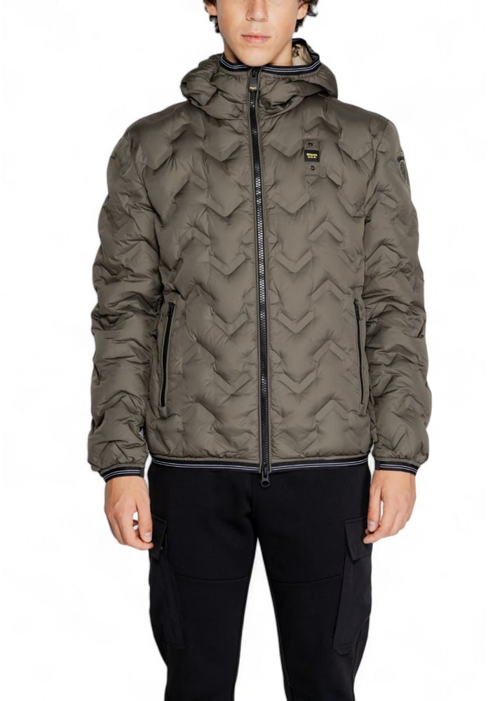 Blauer Bicolor Polyethylene Full-Length Jacket Divers