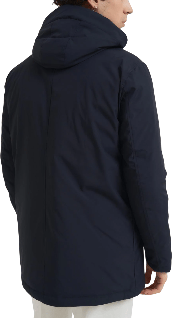Blauer Windbreaker Blauw