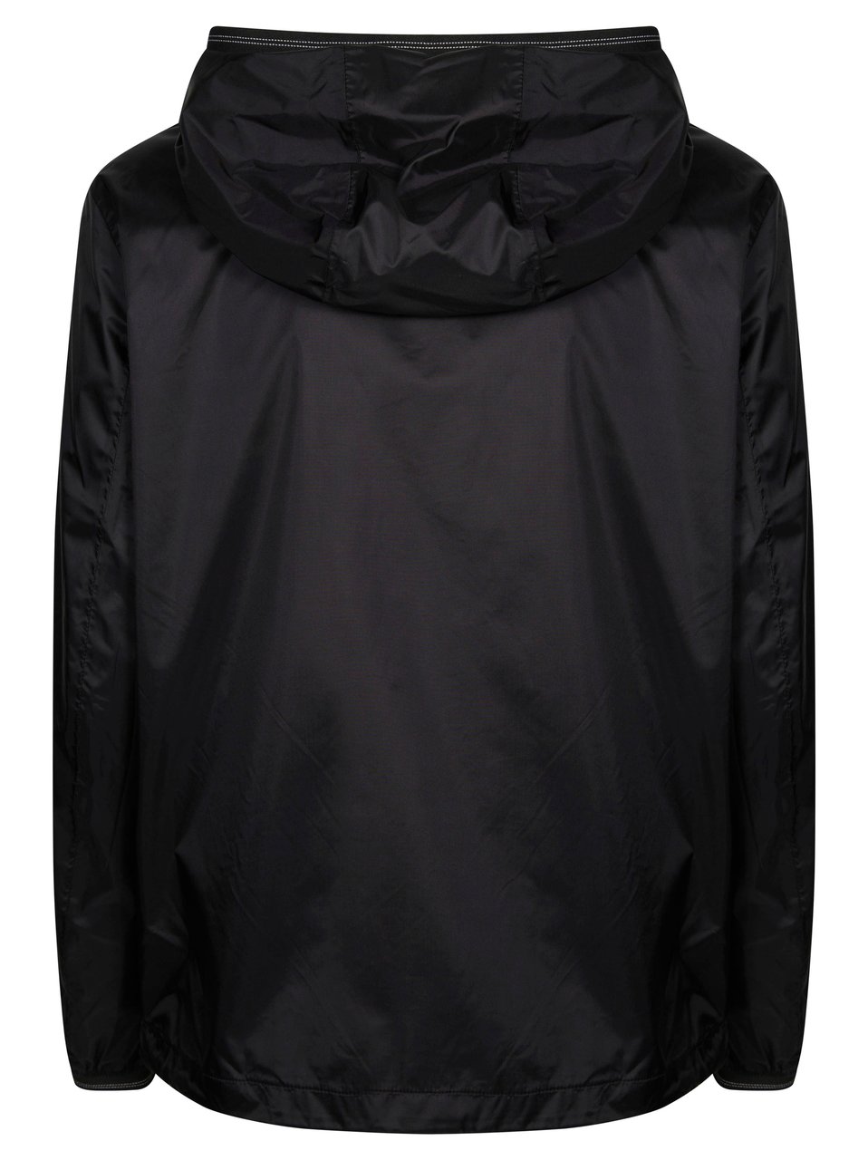 Blauer Kway Lightweight Hooded Logo Jacket Zwart