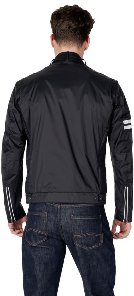 Blauer Black Polyamide Biker Jacket Zwart