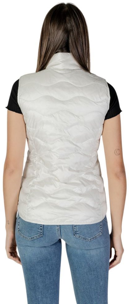 Blauer White Polyamide Sleeveless Jacket Wit