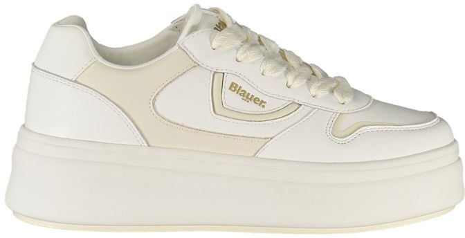 Blauer Bianco Poliuretano Donna Sneaker Wit