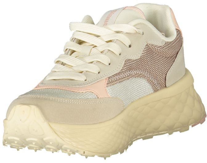 Blauer Beige Polyurethane Women Sneaker Beige