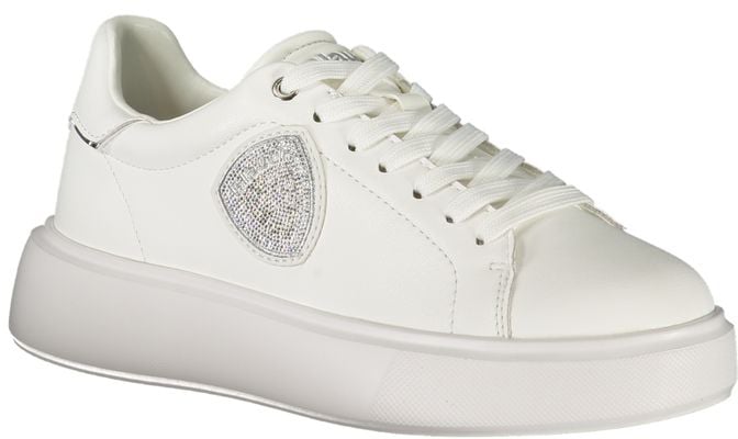 Blauer Bianco Polyurethane Women Sneaker Wit