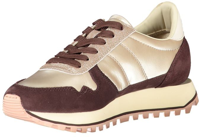Blauer Beige Leather Women Sneaker Beige