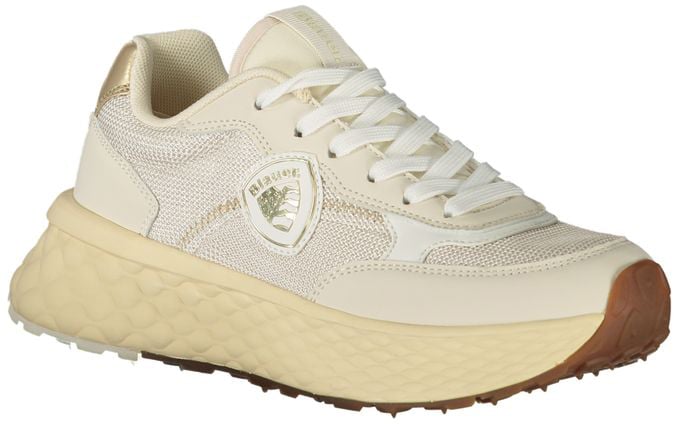 Blauer Beige Leather Women Sneaker Beige