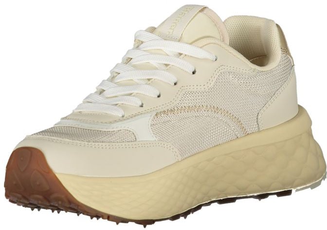 Blauer Beige Leather Women Sneaker Beige