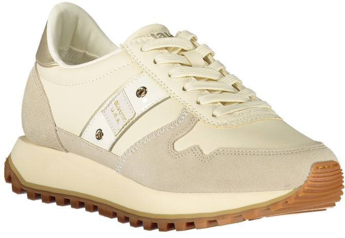 Blauer Beige Leather Women Sneaker Beige