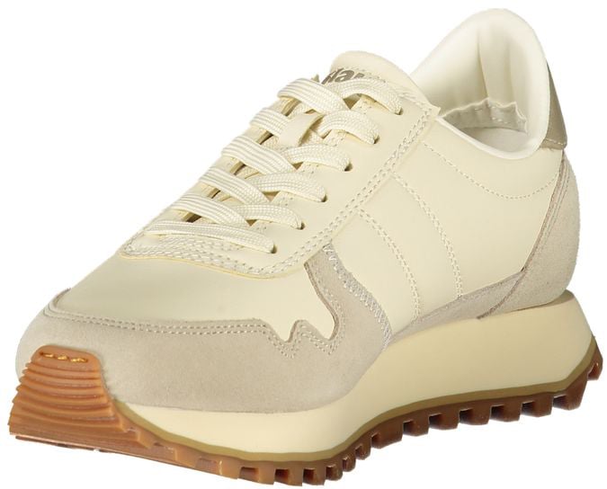 Blauer Beige Leather Women Sneaker Beige