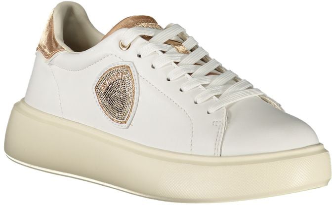 Blauer Bianco Poliuretano Donna Sneaker Wit