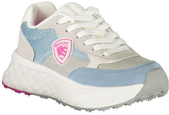 Blauer Azzurro Polyurethane Women Sneaker Blauw