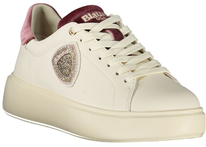 Blauer Bianco Polyurethane Women Sneaker Wit
