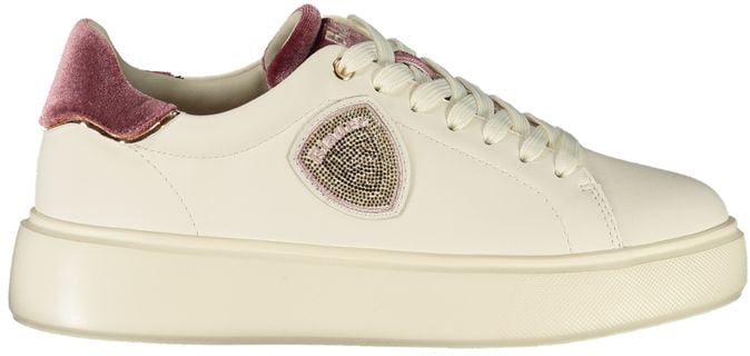 Blauer Bianco Polyurethane Women Sneaker Wit