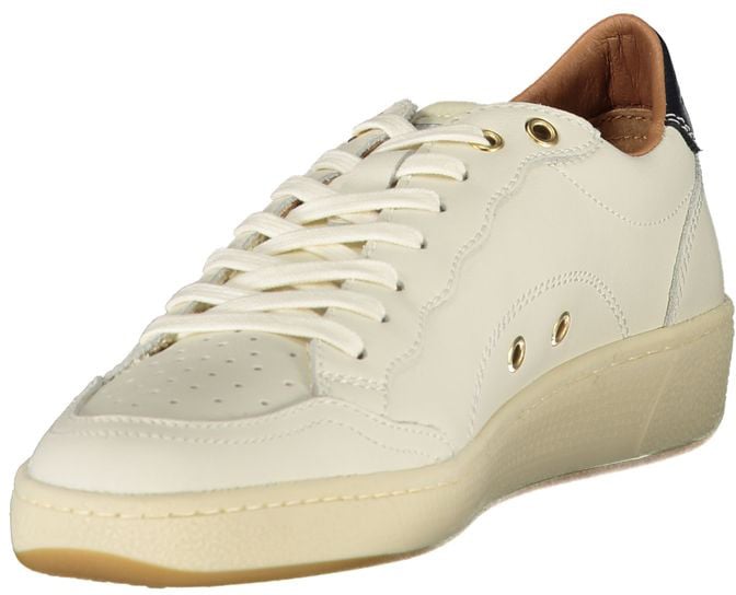 Blauer White Leather Women Sneaker Wit