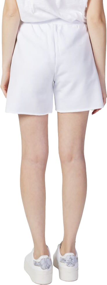 Blauer White Cotton Shorts Wit