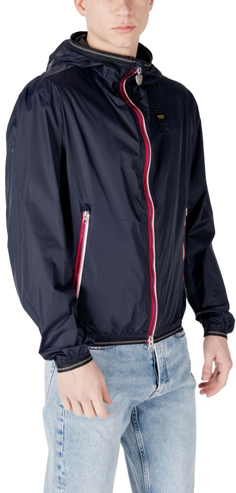 Blauer Blue Polyamide Shell Jacket Blauw