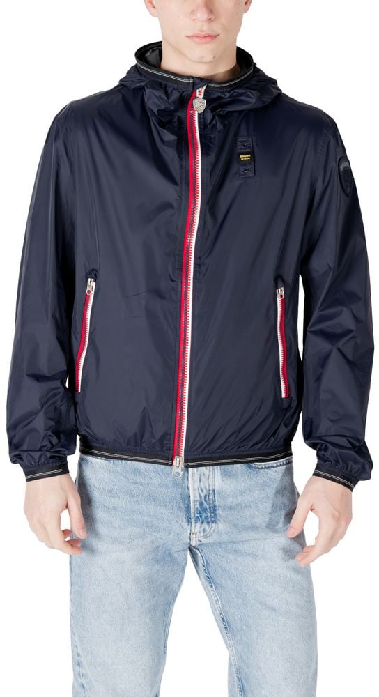 Blauer Blue Polyamide Shell Jacket Blauw