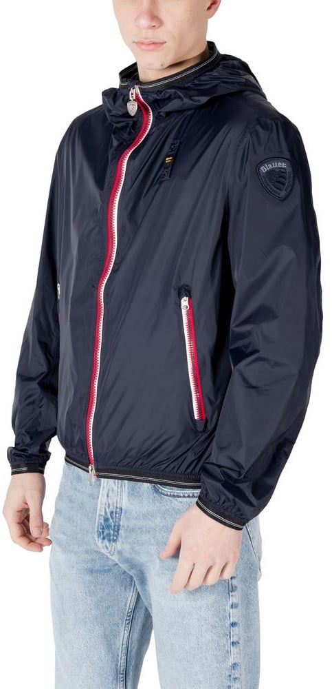 Blauer Blue Polyamide Shell Jacket Blauw