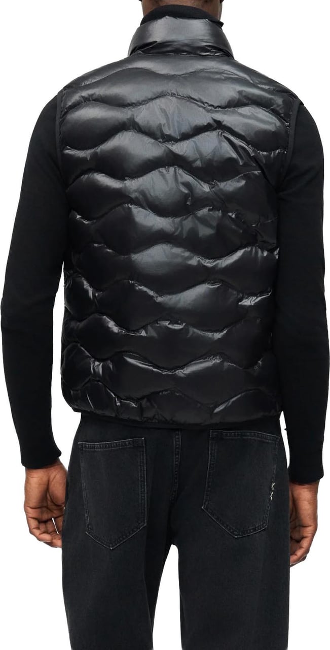 Blauer Black Danny Check Vest Zwart