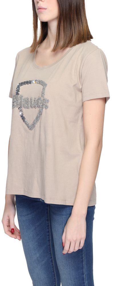 Blauer Beige Cotton T-Shirt Beige