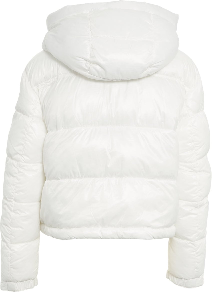 Blauer Quilted puffer Wit