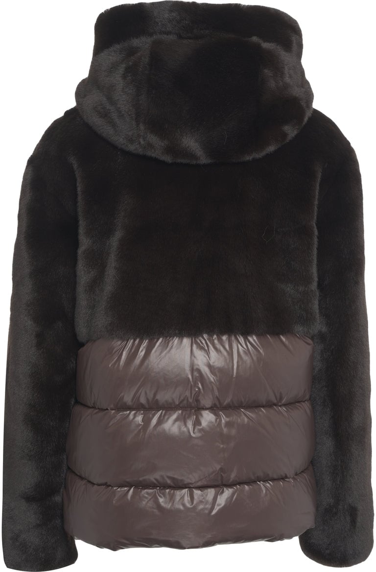Blauer Jacket with faux fur insert Bruin