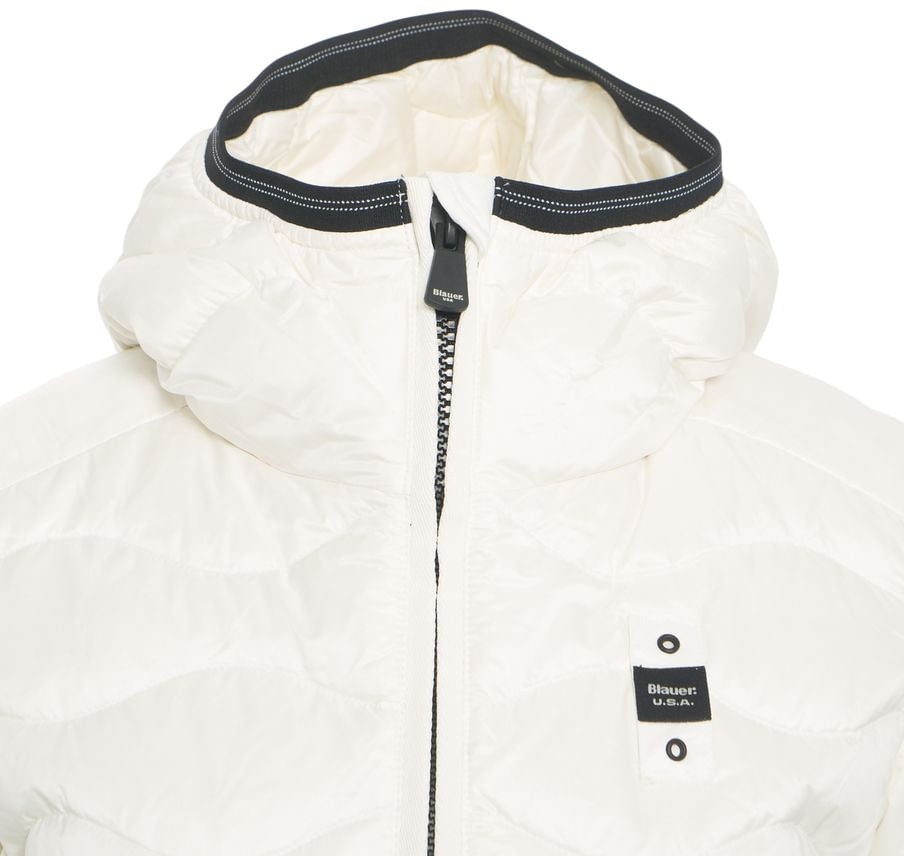 Blauer Down jacket with wavy quilting Wit