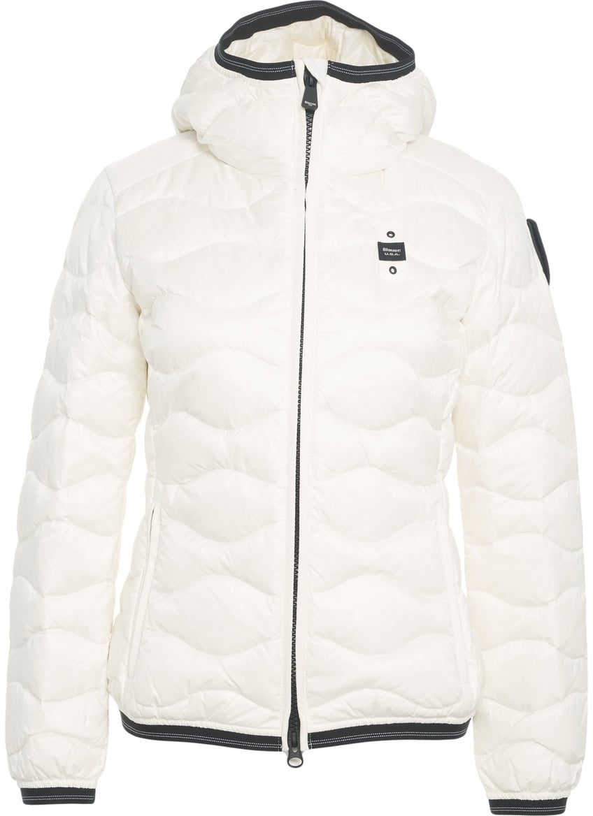 Blauer Down jacket with wavy quilting Wit