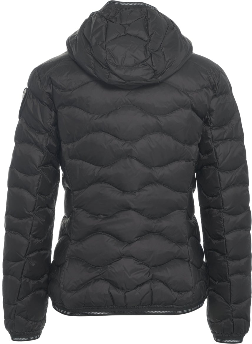 Blauer Down jacket with wavy quilting Zwart