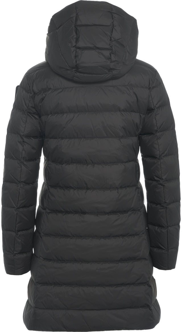 Blauer Quilted puffer Zwart