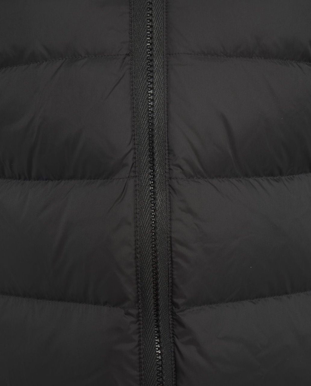 Blauer Quilted puffer Zwart