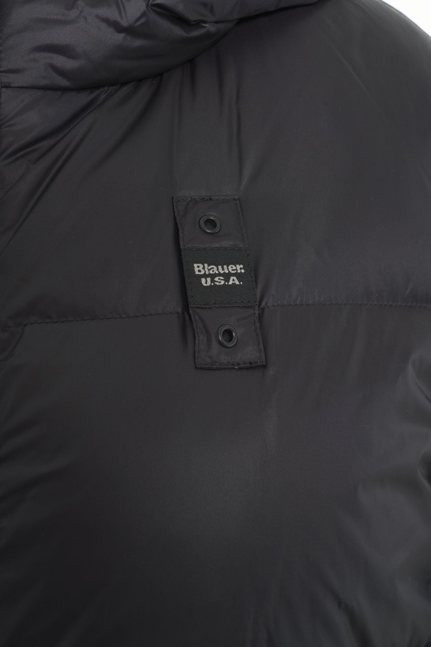 Blauer Long down coat Zwart