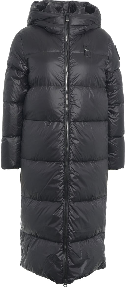 Blauer Long down coat Zwart