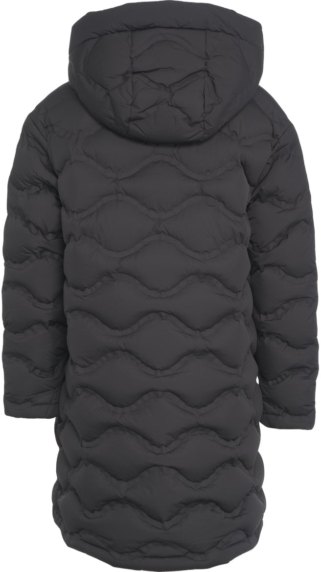 Blauer Quilted down coat Zwart