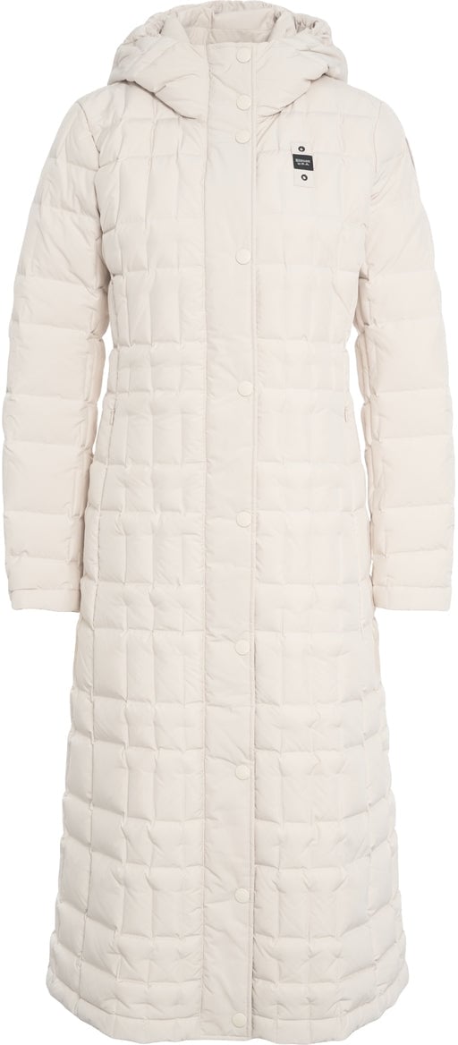 Blauer Quilted down coat Wit