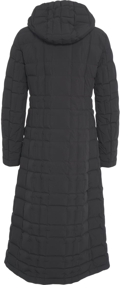 Blauer Quilted down coat Zwart