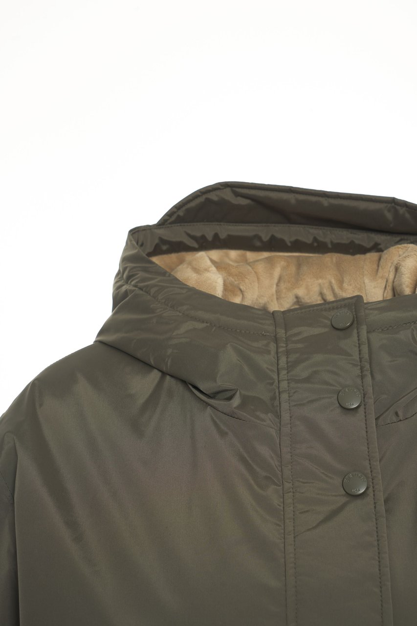 Blauer Parka with hood Groen