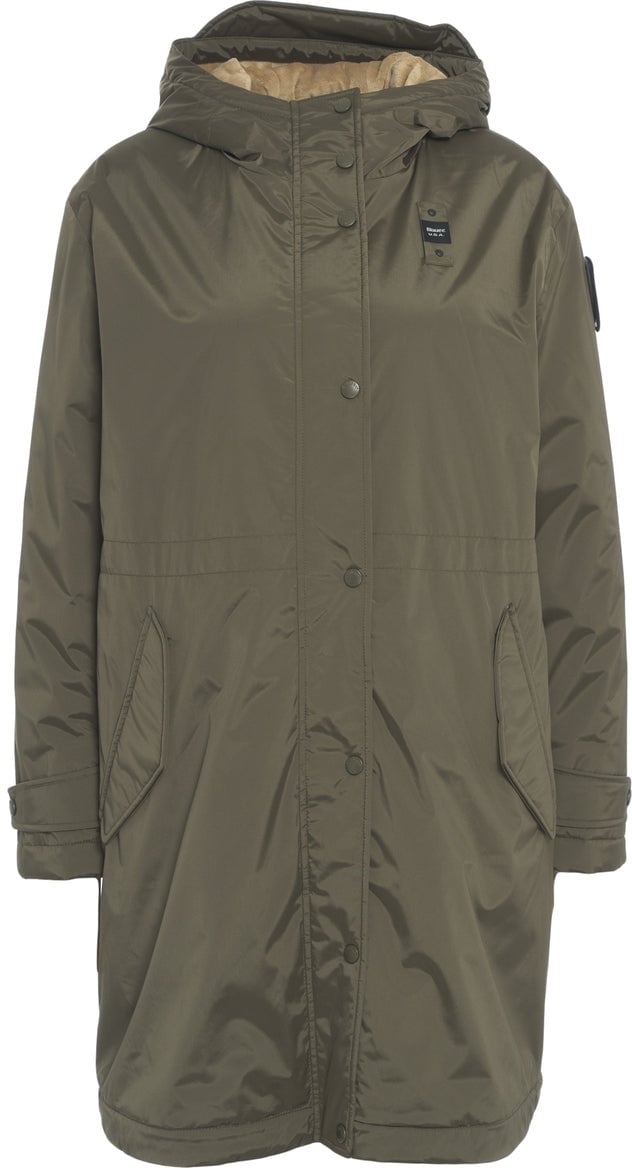 Blauer Parka with hood Groen