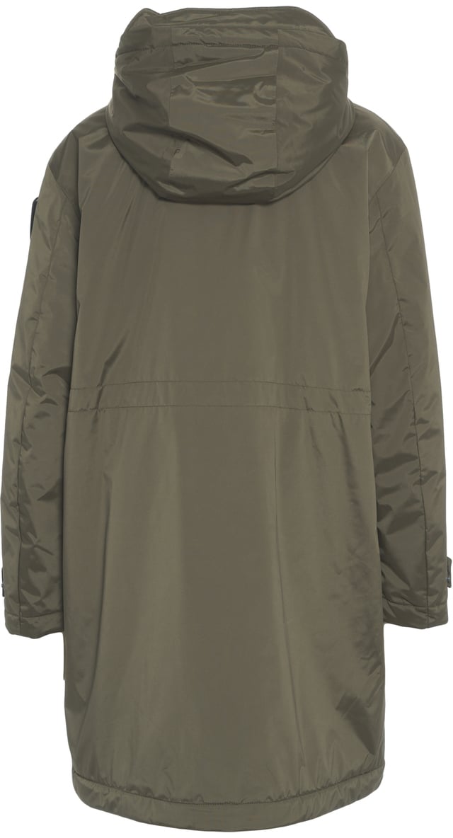 Blauer Parka con cappuccio Groen