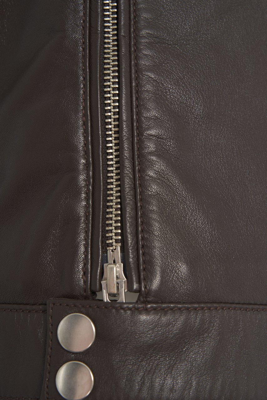 Blauer Leather jacket 'Lorette' Bruin