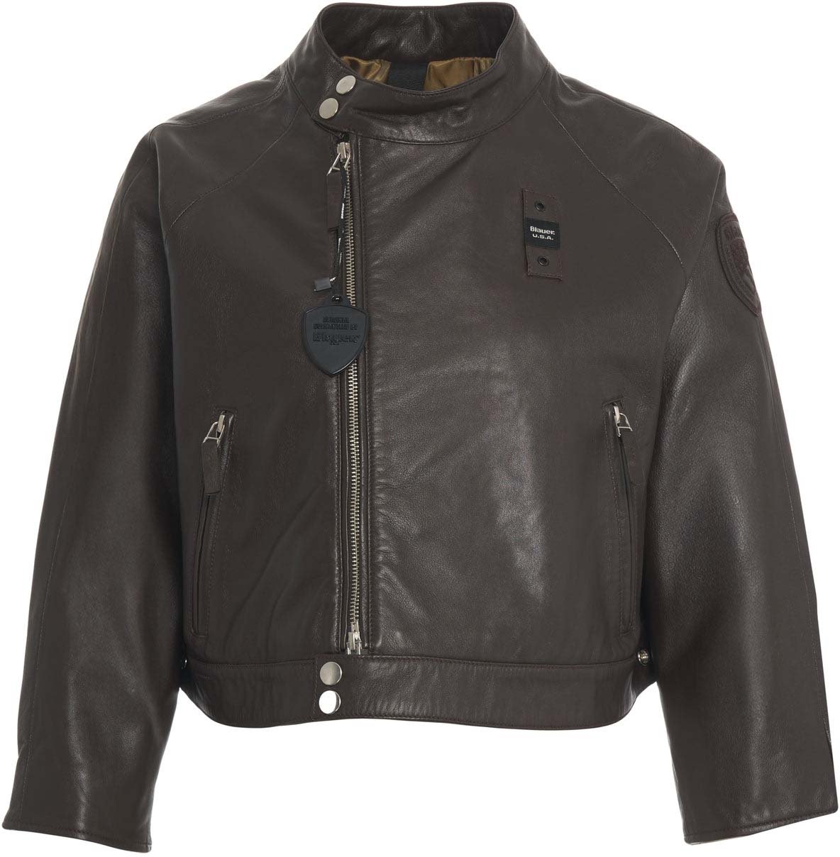 Blauer Leather jacket 'Lorette' Bruin